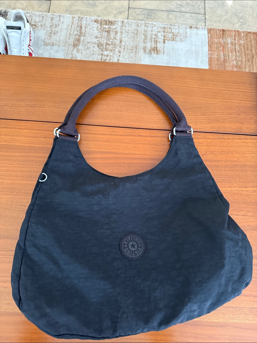 Kipling Black Hobo Shoulder Bag Handle